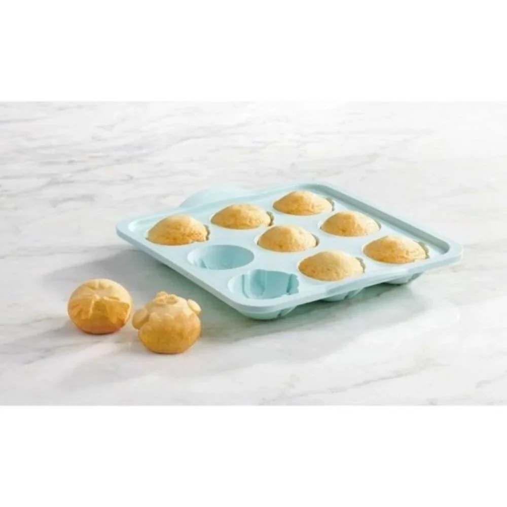 Trudeau Silicone Chicks and Eggs Cupcake Pan Easter Spring